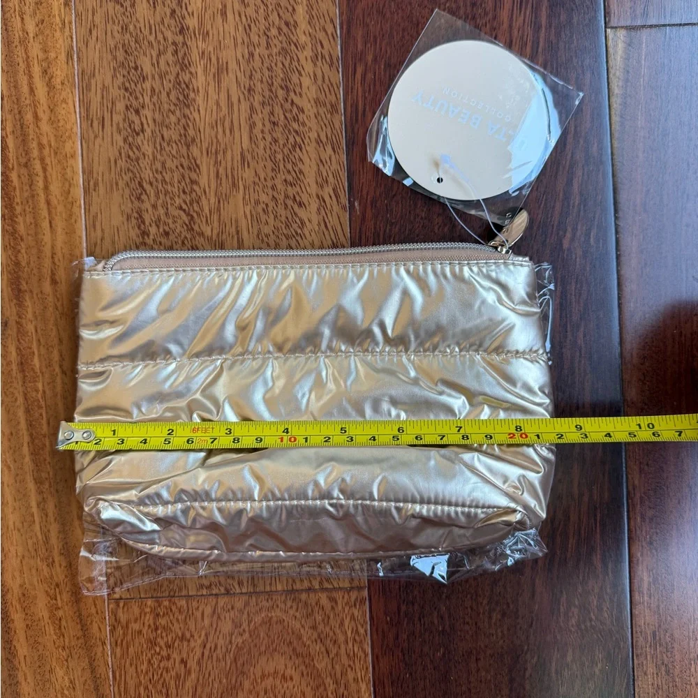 Golden Pillow Makeup Bag/Pouch